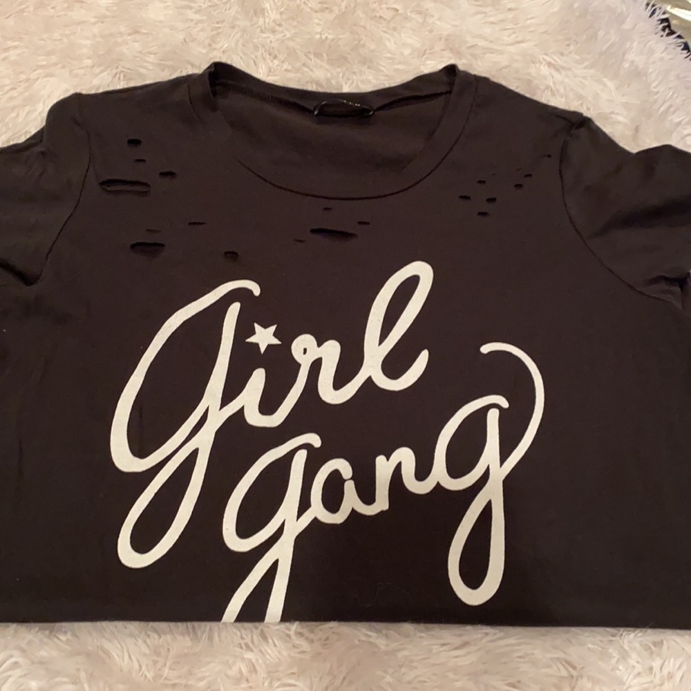 Distress Girl Gang Tshirt